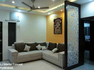 Halcyon Phoenix, Hyderabad, LJ Interior Concept LJ Interior Concept Salas modernas