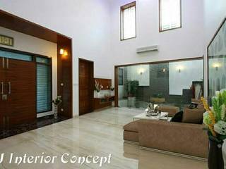 Narayan Villa - Ahmedabad, LJ Interior Concept LJ Interior Concept غرفة المعيشة