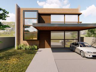 sobrado 362m², Bonomiveras Arquitetura Bonomiveras Arquitetura 一戸建て住宅