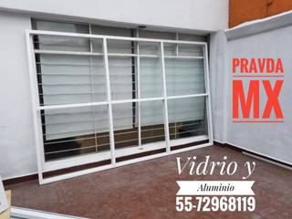 Cambio de Herreria por Vidrio y Aluminio, Pravdamx Pravdamx 모던스타일 창문 & 문