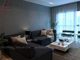 THI CÔNG NỘI THẤT CHUNG CƯ TẠI VINCITY GIA LÂM, HÀ NỘI, Nội Thất An Lộc Nội Thất An Lộc Modern living room