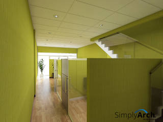 Office Design at Serpong - Tangerang, Simply Arch. Simply Arch. Commercial spaces Green