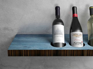 TAILOR la mensola del vino, WITS WITS ЇдальняСтійки для вина Дерево Синій