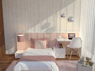 Um verdadeiro quarto de princesa!, Casativa Interiores Casativa Interiores ห้องนอนเด็กหญิง ไม้ Wood effect