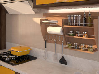 Nichos Organizadores para Cozinha, Intervento Design Intervento Design مطبخ