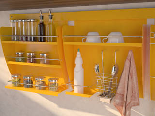 Nichos Organizadores para Cozinha, Intervento Design Intervento Design مطبخ