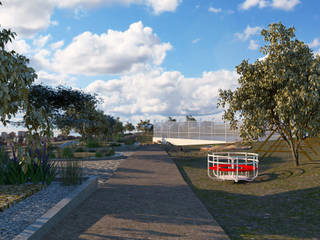 PARQUE ESTACIÓN, CREAT ARQUITECTURA CREAT ARQUITECTURA حديقة أسمنت