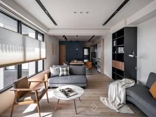 竹北C&L溫暖的家, 極簡室內設計 Simple Design Studio 極簡室內設計 Simple Design Studio Modern living room