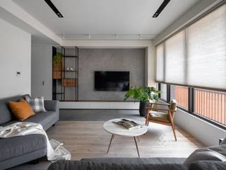 竹北C&L溫暖的家, 極簡室內設計 Simple Design Studio 極簡室內設計 Simple Design Studio Modern living room