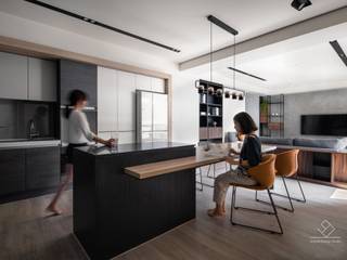 竹北C&L溫暖的家, 極簡室內設計 Simple Design Studio 極簡室內設計 Simple Design Studio Comedores de estilo moderno