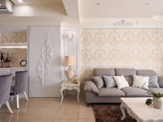 擁花美居 幸福的花園秘境, 趙玲室內設計 趙玲室內設計 Classic style living room