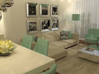 Apartamento T1, Casativa Interiores Casativa Interiores Ruang Keluarga Modern Kayu Wood effect