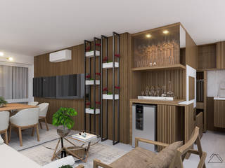 Gourmet AP F|L, iLLUS Studio de Arquitetura iLLUS Studio de Arquitetura Modern living room