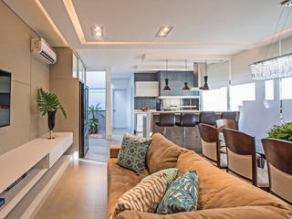 Gourmet N|W, iLLUS Studio de Arquitetura iLLUS Studio de Arquitetura Modern living room