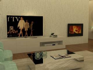 Apartamento T1, Casativa Interiores Casativa Interiores Modern living room Wood Wood effect