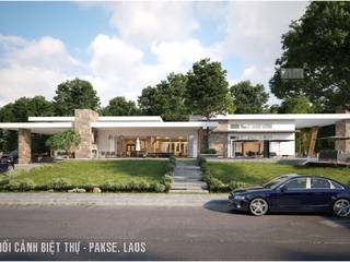 Thiết kế thi công biệt thự Pakse - Lào, Công ty Cổ Phần Milimet Vuông Công ty Cổ Phần Milimet Vuông