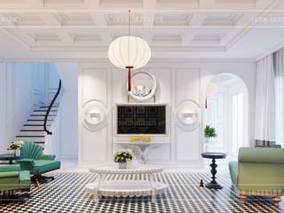 Thiết kế biệt thự theo phong cách Đông Dương - Vẻ đẹp giá trị thời gian, ICON INTERIOR ICON INTERIOR Living room