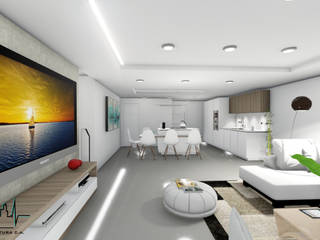 Remodelacion y diseño interior para apartamento, Vida Arquitectura Vida Arquitectura Nowoczesna kuchnia