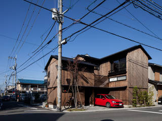 伏見の家, 中山建築設計事務所 中山建築設計事務所 Wooden houses Wood Wood effect