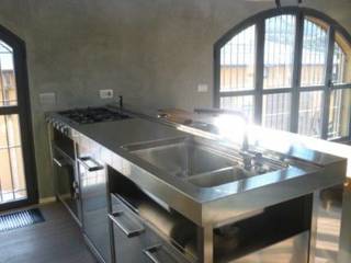 C90 Cucina Freestanding, SteellArt SteellArt Modern Kitchen Iron/Steel