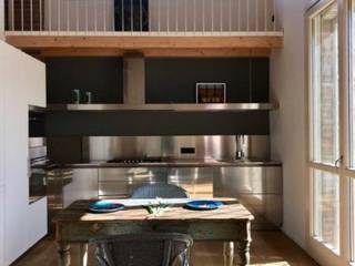 C142 Cucina Lineare, SteellArt SteellArt Modern kitchen Iron/Steel