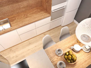 Przytulny salon z kuchnią, Ambience. Interior Design Ambience. Interior Design Modern kitchen