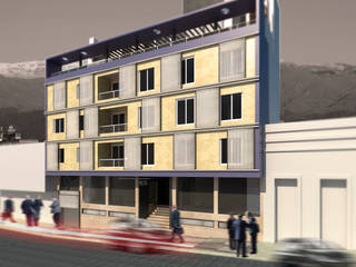 EDIFICIO DE OFICINAS Y LOFT EN SAN SALVADOR, MVQ ARQUITECTOS MVQ ARQUITECTOS Modern study/office