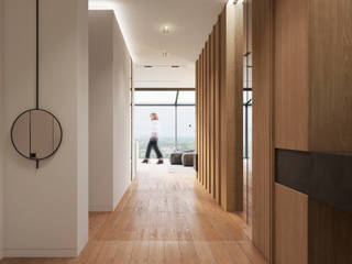 Comfort project, Need Design Need Design Modern Corridor, Hallway and Staircase Wood Wood effect