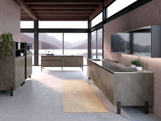 COMPREX CUCINE, Bluemotion srl Bluemotion srl Dapur: Ide desain interior, inspirasi & gambar