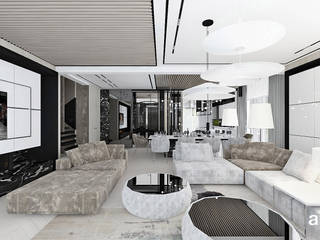 LEAVE NO STONE UNTURNED | I | Wnętrza domu, ARTDESIGN architektura wnętrz ARTDESIGN architektura wnętrz Salas de estar modernas