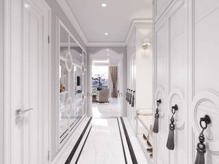 Thiết kế căn hộ Landmark 2 Vinhomes Central Park - Phong cách Tân Cổ Điển, ICON INTERIOR ICON INTERIOR Classic style doors