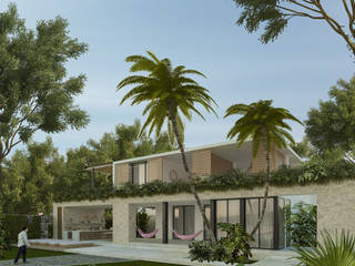 Casa Mara - Bacalar, Quintana Roo., Obed Clemente Arquitecto Obed Clemente Arquitecto Country house Concrete