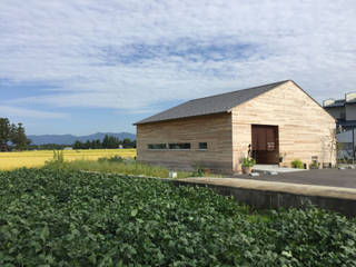 ｃａｆｅ＋ｇａｌｌｅｒｙ 青田風, ディアーキテクト設計事務所 ディアーキテクト設計事務所 Bedrijfsruimten Hout Hout