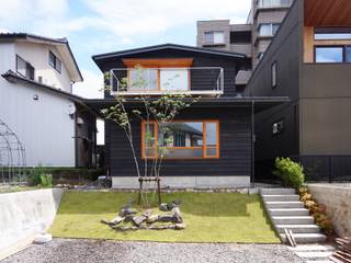 笠舞本町の家, 有限会社建築計画 有限会社建築計画 Houses لکڑی Wood effect