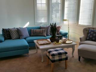 Redondo Beach Rental, DarDesign DarDesign Modern Media Room Cotton Red