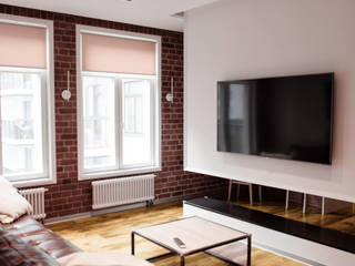 LOFT на Обводном канале, FISHEYE Architecture & Design FISHEYE Architecture & Design Вітальня