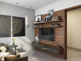 Фьюжн на Заозёрной, FISHEYE Architecture & Design FISHEYE Architecture & Design Modern living room