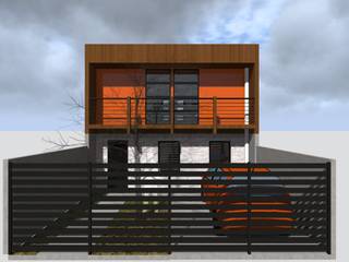 AMPLIACIÓN VIVIENDA SOCIAL, Vicente Espinoza M. - Arquitecto Vicente Espinoza M. - Arquitecto 獨棟房 木頭 Wood effect