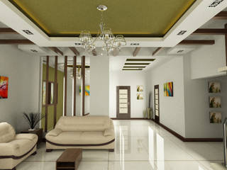 Mr.murugan residence, Master Thought Master Thought Modern living room