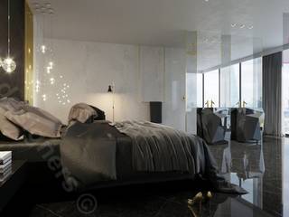 Penthouse od Intellio designers , Intellio designers Intellio designers Minimalist bedroom