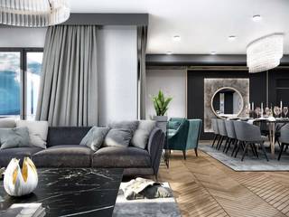 Kotiloğlu Marine Residence, VERO CONCEPT MİMARLIK VERO CONCEPT MİMARLIK Nowoczesny salon