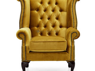 ​Cadeirão Donatella, Decordesign Interiores Decordesign Interiores Classic style living room Textile Amber/Gold