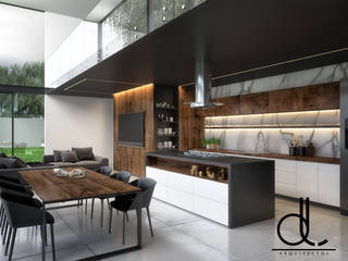 CASA L-01, LD ARQUITECTOS LD ARQUITECTOS Kitchen Marble