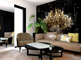 SMALL SPACES, VAN VEEN INTERIOR DESIGN VAN VEEN INTERIOR DESIGN Living room Wood Wood effect