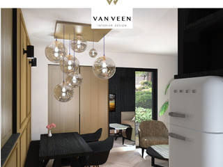 SMALL SPACES, VAN VEEN INTERIOR DESIGN VAN VEEN INTERIOR DESIGN Salon classique Bois Effet bois