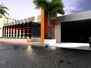 SALON DE EVENTOS ALEA, V Arquitectura V Arquitectura Modern houses