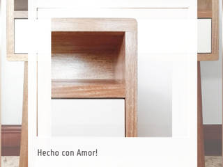 Nochero Vero, Like Design Like Design Camera da letto in stile scandinavo Legno Effetto legno