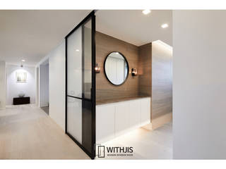 로이디자인 잠실 트리지움, WITHJIS(위드지스) WITHJIS(위드지스) Glass doors Aluminium/Zinc Black