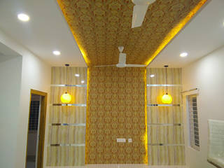 Mr Ravi Kumar PVR Meadows 3BHK Villa, Enrich Interiors & Decors Enrich Interiors & Decors الممر الحديث، المدخل و الدرج