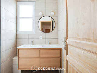 Rénovation salle de bain familiale, KOKOUNA KOKOUNA Phòng tắm phong cách hiện đại